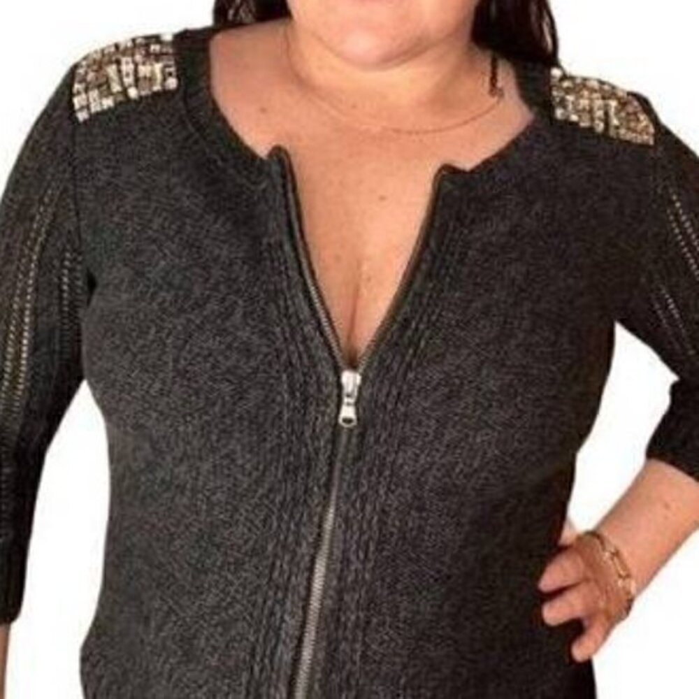 [American Eagle] Gray Gem Zip Up - Size M
